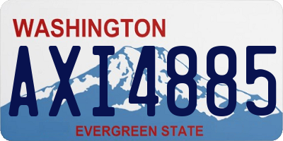 WA license plate AXI4885