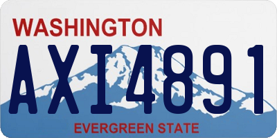 WA license plate AXI4891