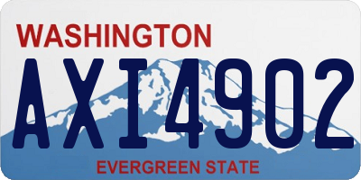 WA license plate AXI4902