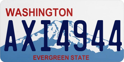 WA license plate AXI4944