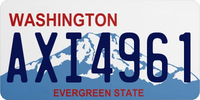 WA license plate AXI4961