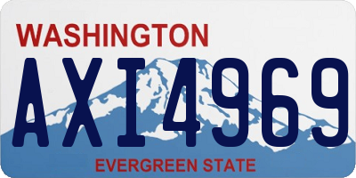 WA license plate AXI4969