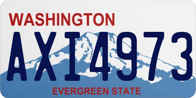 WA license plate AXI4973