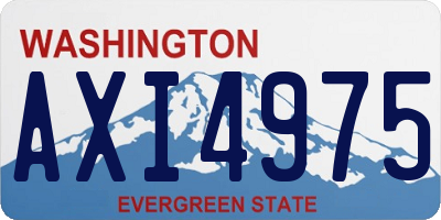 WA license plate AXI4975