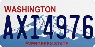 WA license plate AXI4976