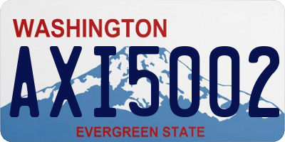 WA license plate AXI5002
