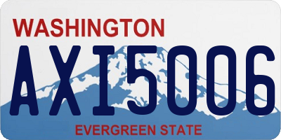 WA license plate AXI5006
