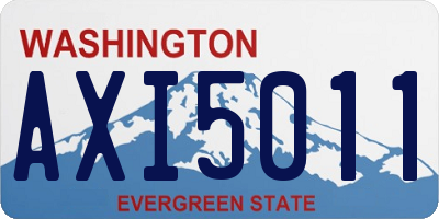 WA license plate AXI5011