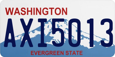 WA license plate AXI5013