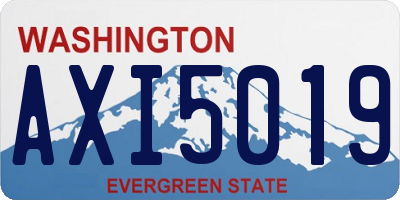 WA license plate AXI5019