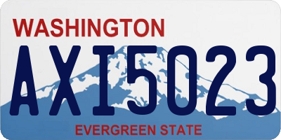 WA license plate AXI5023