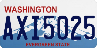 WA license plate AXI5025