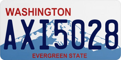 WA license plate AXI5028