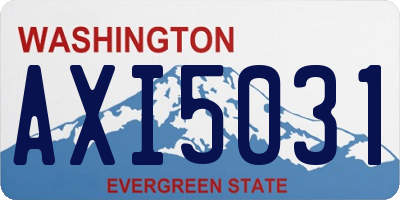 WA license plate AXI5031