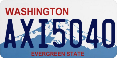 WA license plate AXI5040