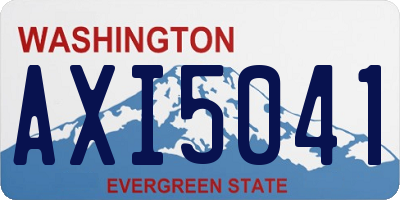 WA license plate AXI5041