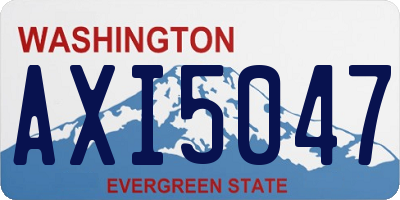 WA license plate AXI5047