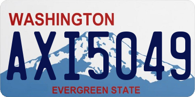 WA license plate AXI5049