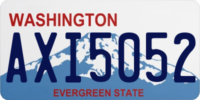 WA license plate AXI5052
