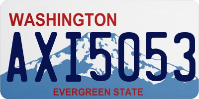 WA license plate AXI5053