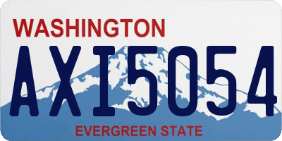 WA license plate AXI5054