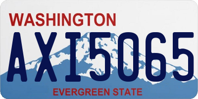 WA license plate AXI5065
