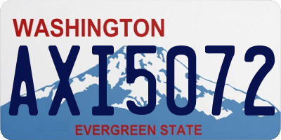 WA license plate AXI5072