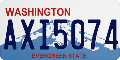 WA license plate AXI5074