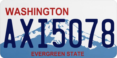 WA license plate AXI5078