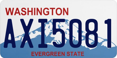 WA license plate AXI5081