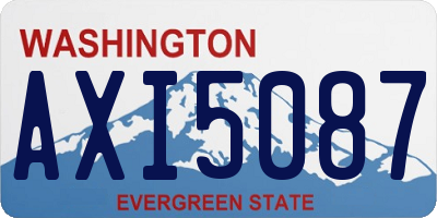 WA license plate AXI5087