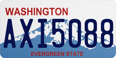 WA license plate AXI5088