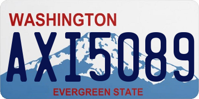 WA license plate AXI5089