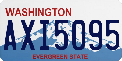 WA license plate AXI5095