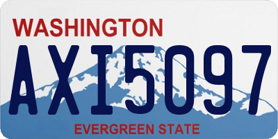 WA license plate AXI5097