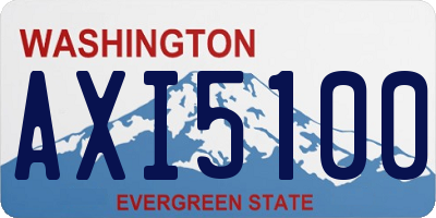 WA license plate AXI5100