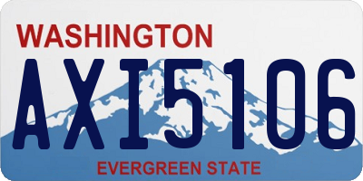 WA license plate AXI5106