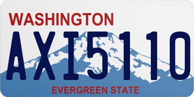 WA license plate AXI5110