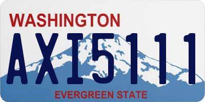 WA license plate AXI5111