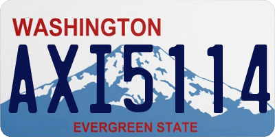 WA license plate AXI5114