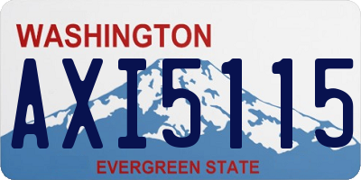 WA license plate AXI5115