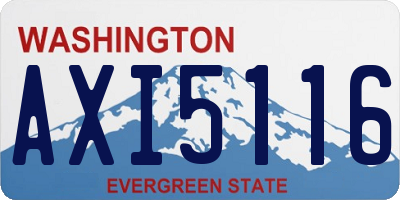 WA license plate AXI5116