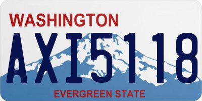 WA license plate AXI5118