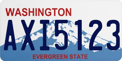 WA license plate AXI5123