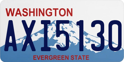 WA license plate AXI5130