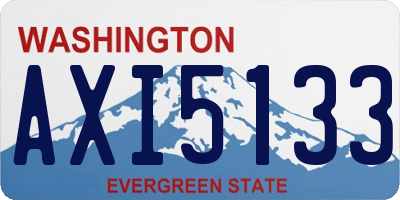 WA license plate AXI5133