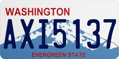 WA license plate AXI5137