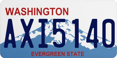 WA license plate AXI5140