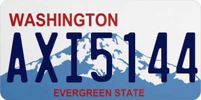 WA license plate AXI5144