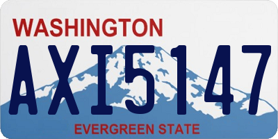 WA license plate AXI5147